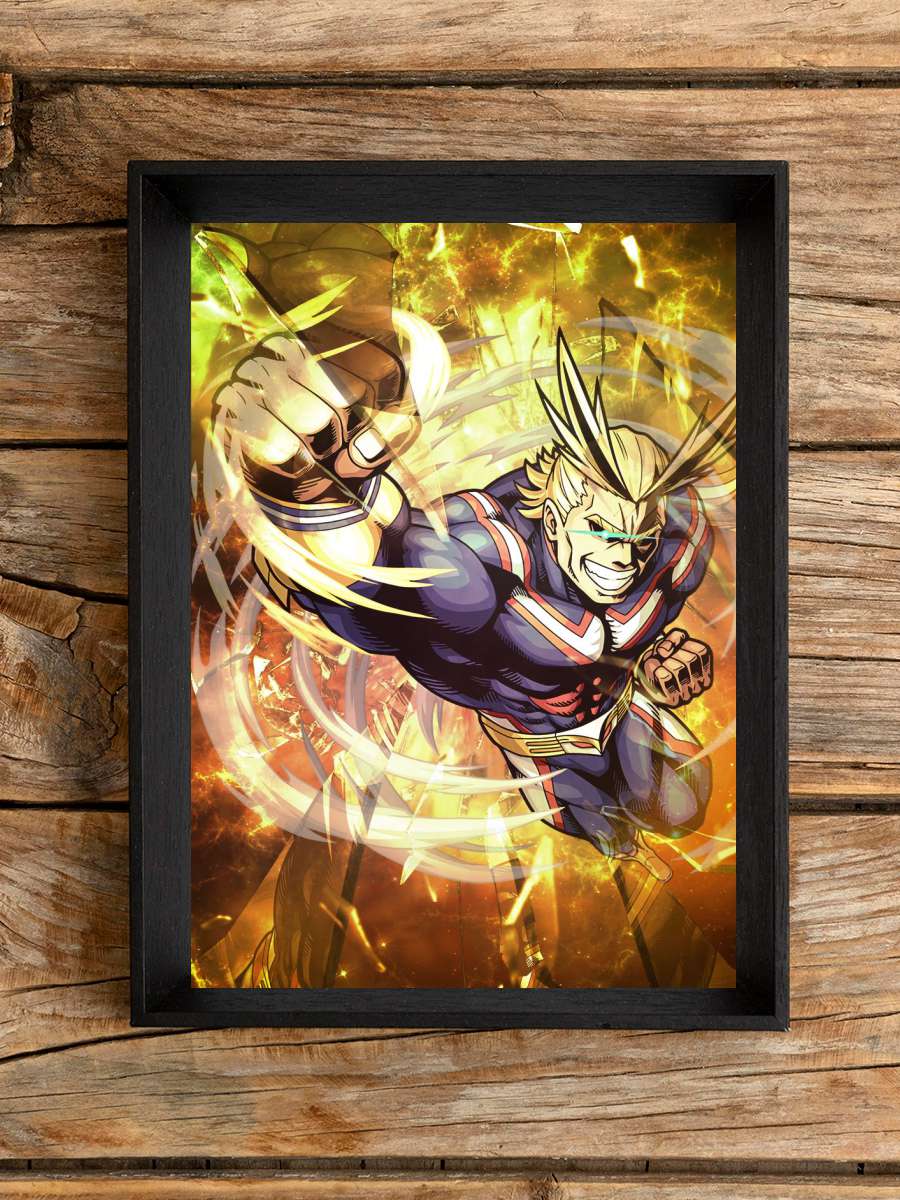 My Hero Academia All Might Anime Poster Çerçevesiz Yüksek Kalite Anime Duvar Poster