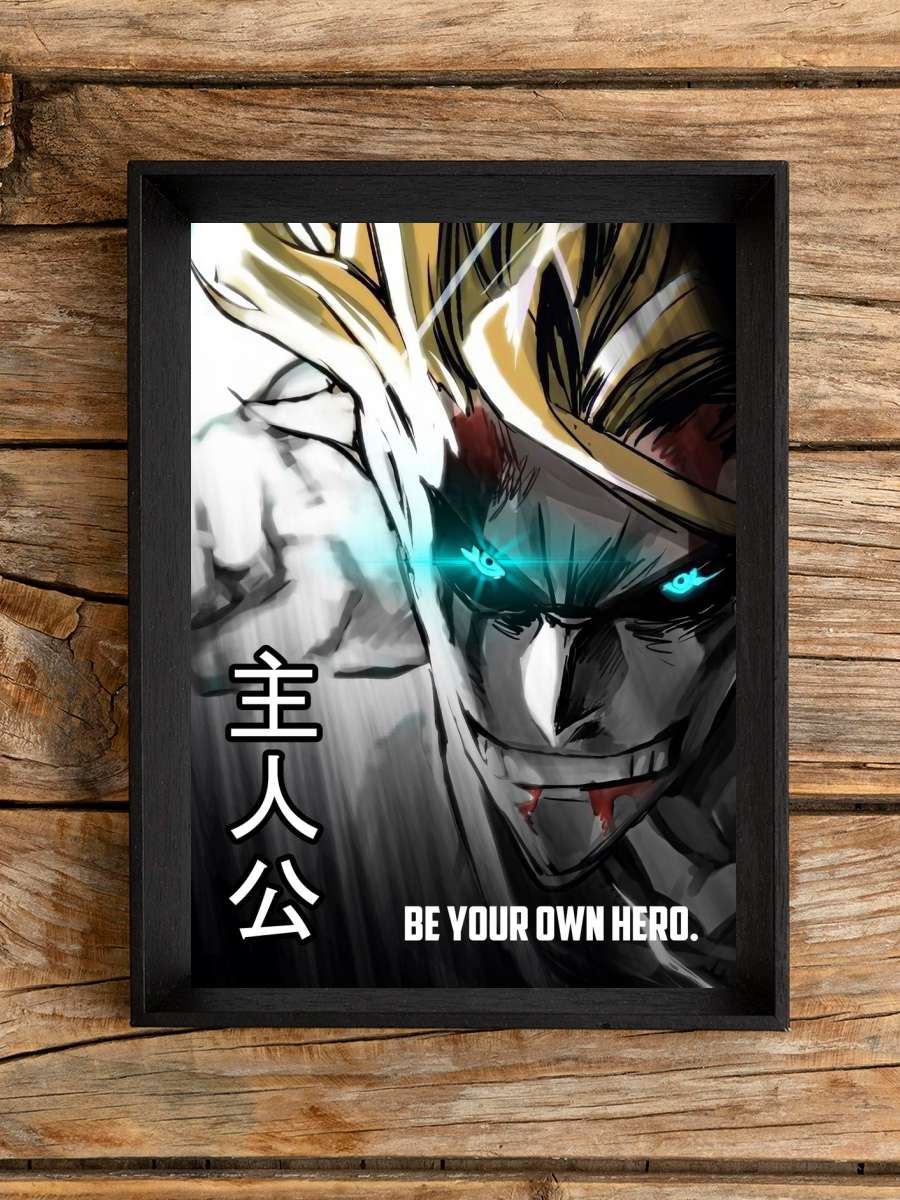 My Hero Academia All Might Anime Poster Çerçevesiz Yüksek Kalite Anime Duvar Poster
