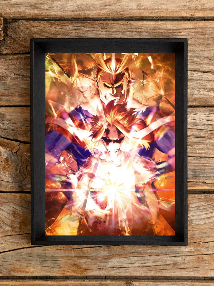 My Hero Academia All Might Anime Poster Çerçevesiz Yüksek Kalite Anime Duvar Poster