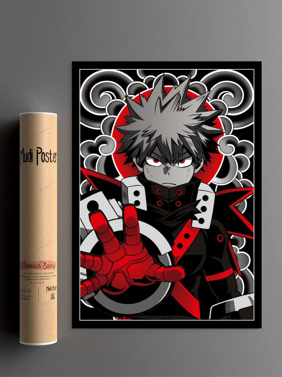 My Hero Academia Bakugo Anime Poster Çerçevesiz Yüksek Kalite Anime Duvar Poster