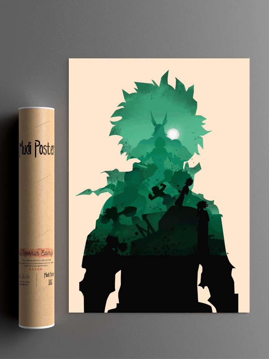 My Hero Academia Anime Poster Çerçevesiz Yüksek Kalite Anime Duvar Poster