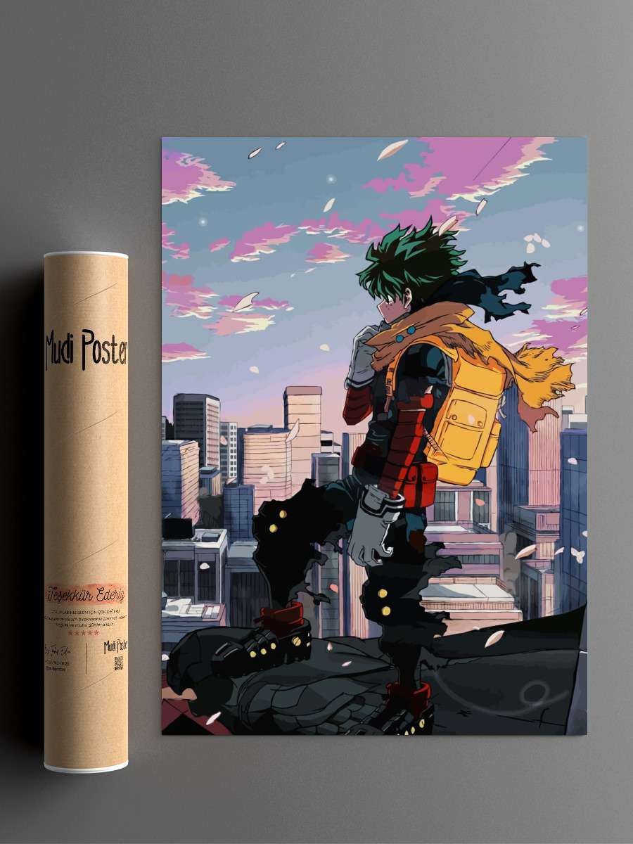 My Hero Academia Anime Poster Çerçevesiz Yüksek Kalite Anime Duvar Poster