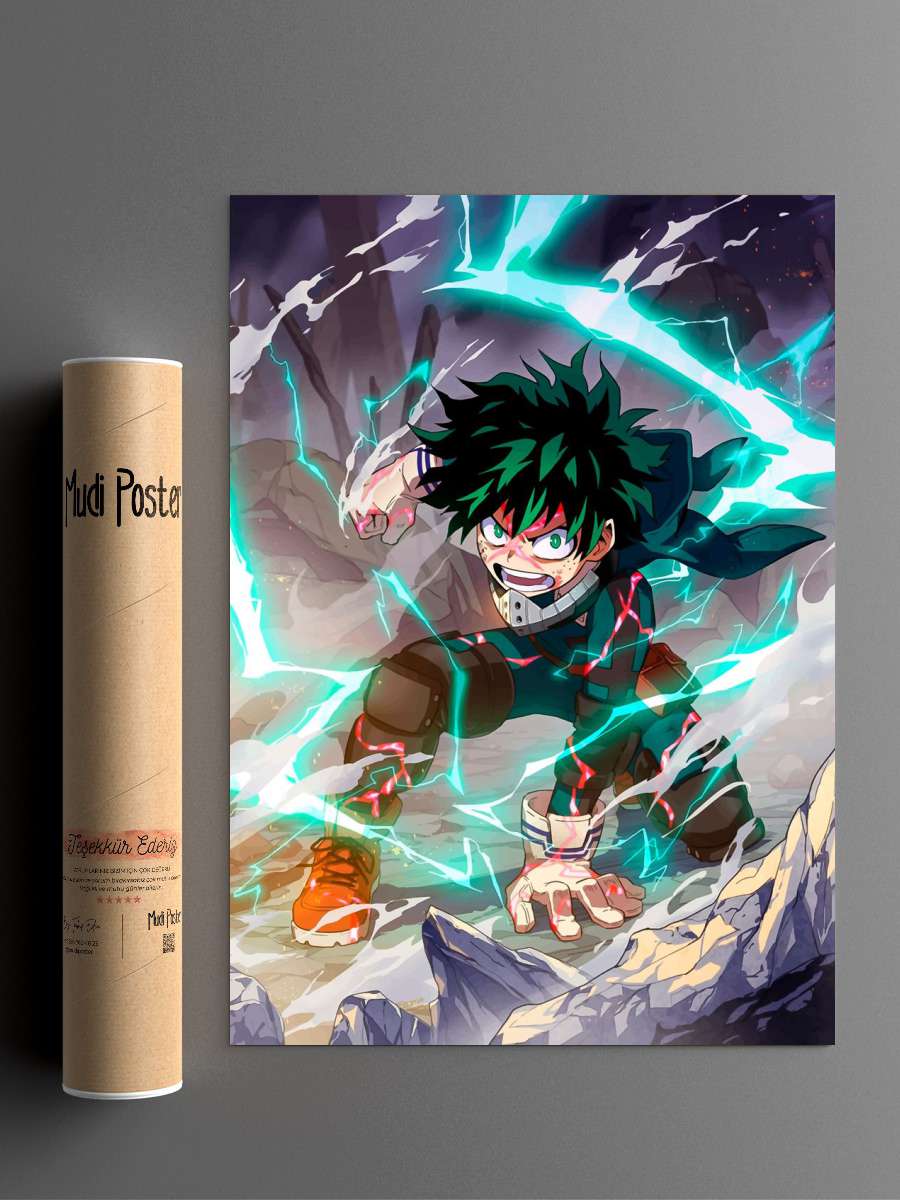 My Hero Academia Anime Poster Çerçevesiz Yüksek Kalite Anime Duvar Poster