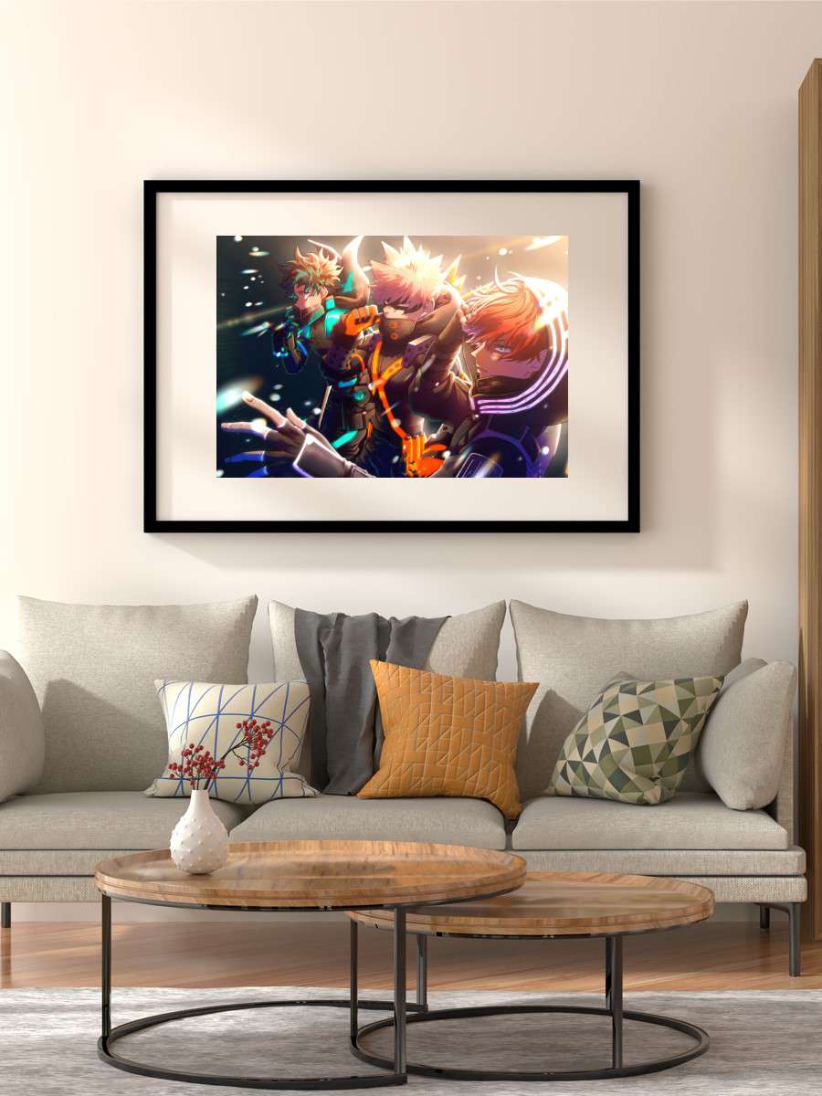 My Hero Academia Anime Poster Çerçevesiz Yüksek Kalite Anime Duvar Poster