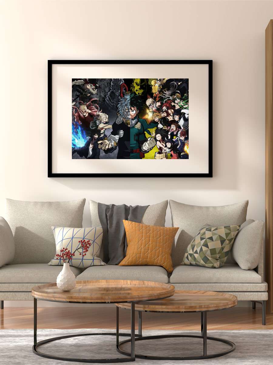 My Hero Academia Anime Poster Çerçevesiz Yüksek Kalite Anime Duvar Poster