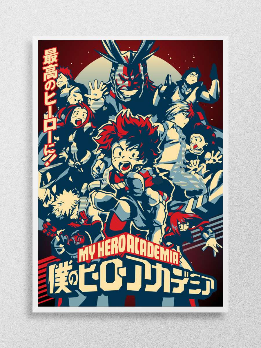 My Hero Academia Anime Poster Çerçevesiz Yüksek Kalite Anime Duvar Poster