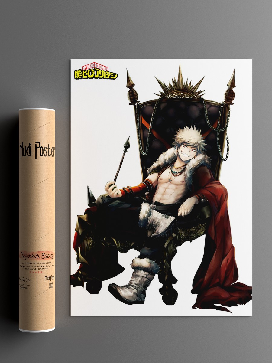 My Hero Academia Anime Poster Çerçevesiz Yüksek Kalite Anime Duvar Poster