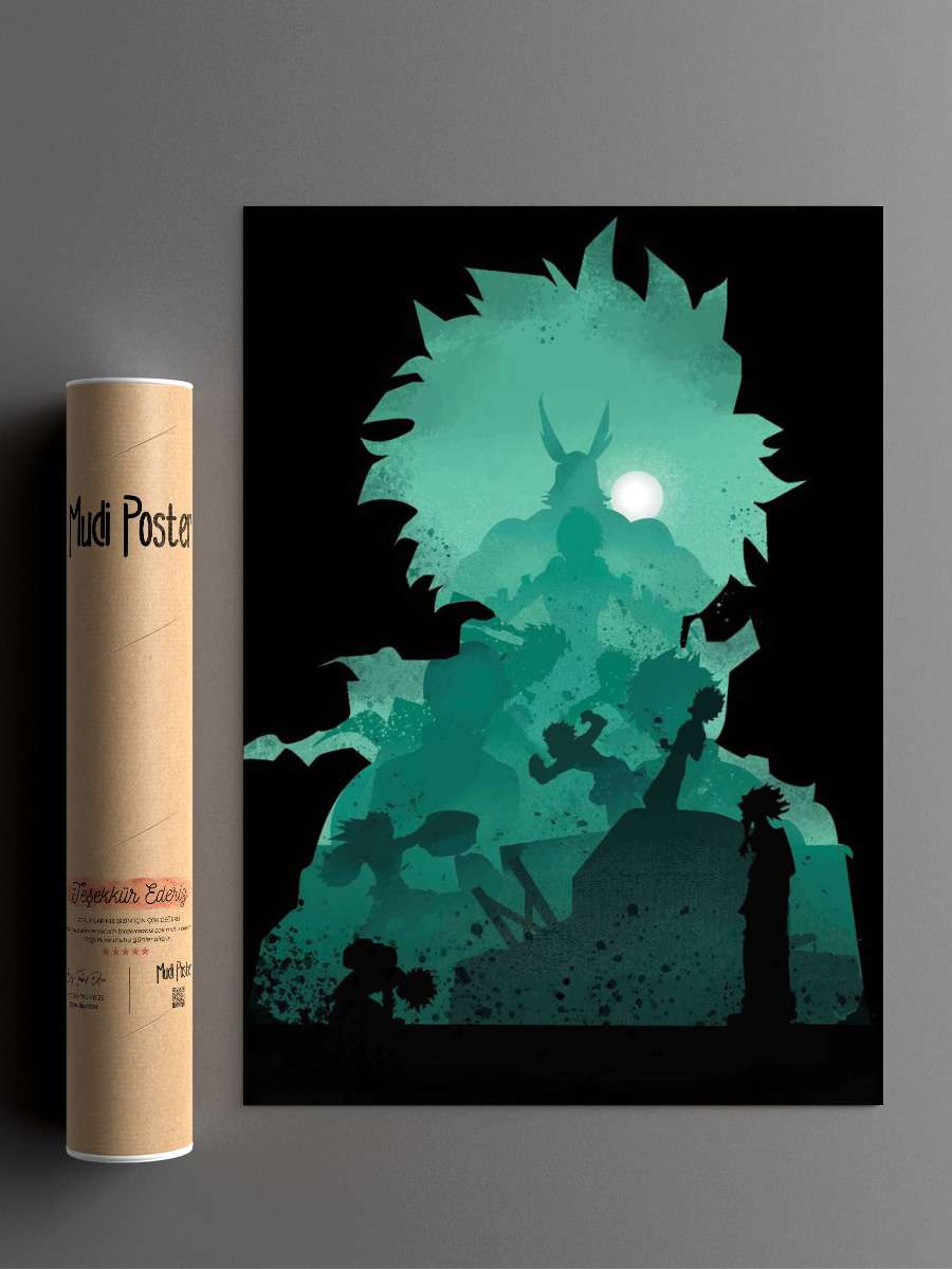 My Hero Academia Anime Poster Çerçevesiz Yüksek Kalite Anime Duvar Poster