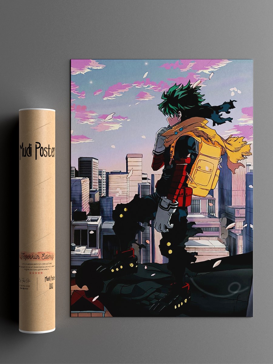 My Hero Academia Anime Poster Çerçevesiz Yüksek Kalite Anime Duvar Poster