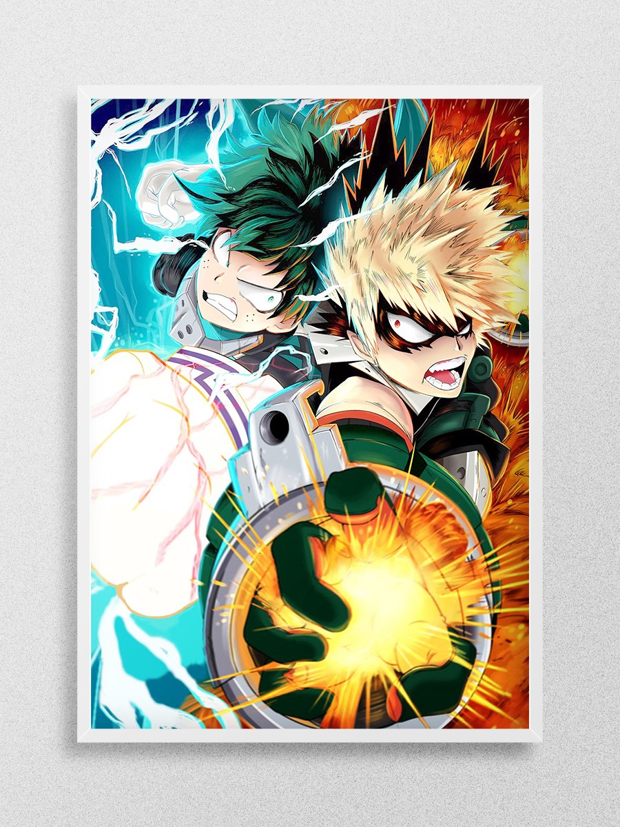 My Hero Academia Anime Poster Çerçevesiz Yüksek Kalite Anime Duvar Poster