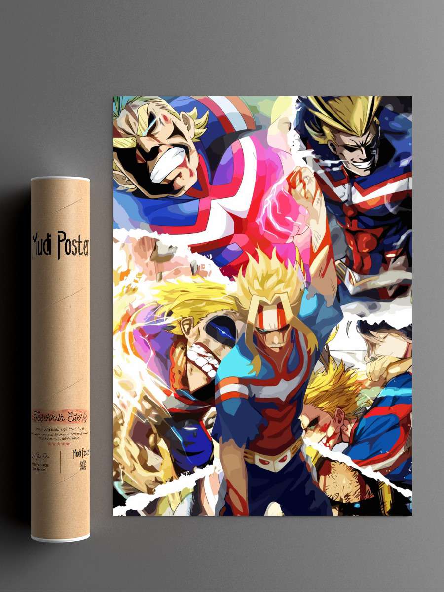 My Hero Academia Anime Poster Çerçevesiz Yüksek Kalite Anime Duvar Poster