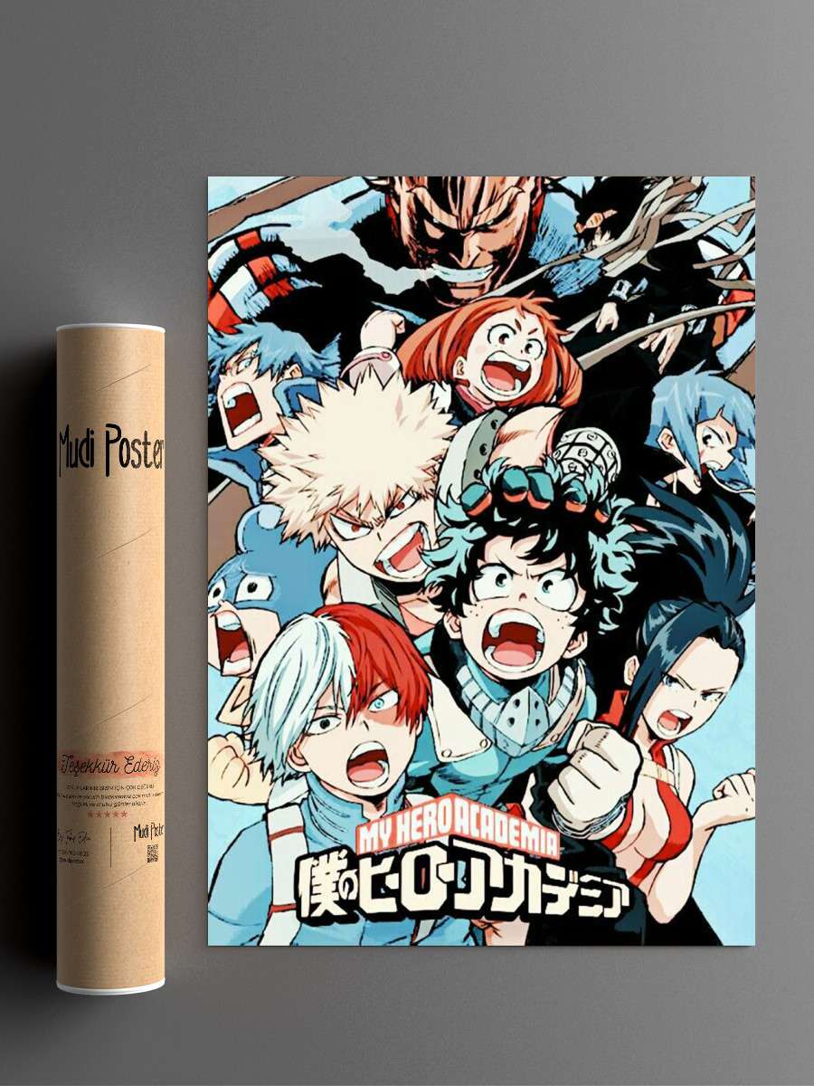 My Hero Academia Anime Poster Çerçevesiz Yüksek Kalite Anime Duvar Poster