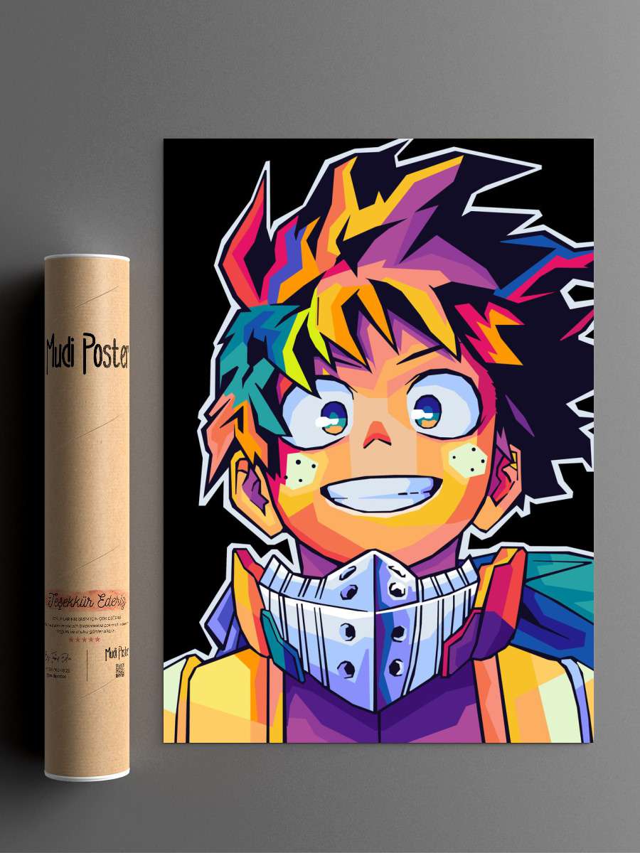 My Hero Academia Wpap art Anime Poster Çerçevesiz Yüksek Kalite Anime Duvar Poster