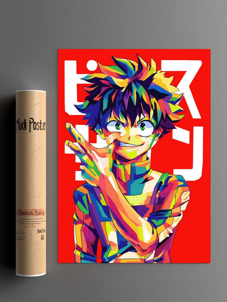 My Hero Academia Wpap art Anime Poster Çerçevesiz Yüksek Kalite Anime Duvar Poster