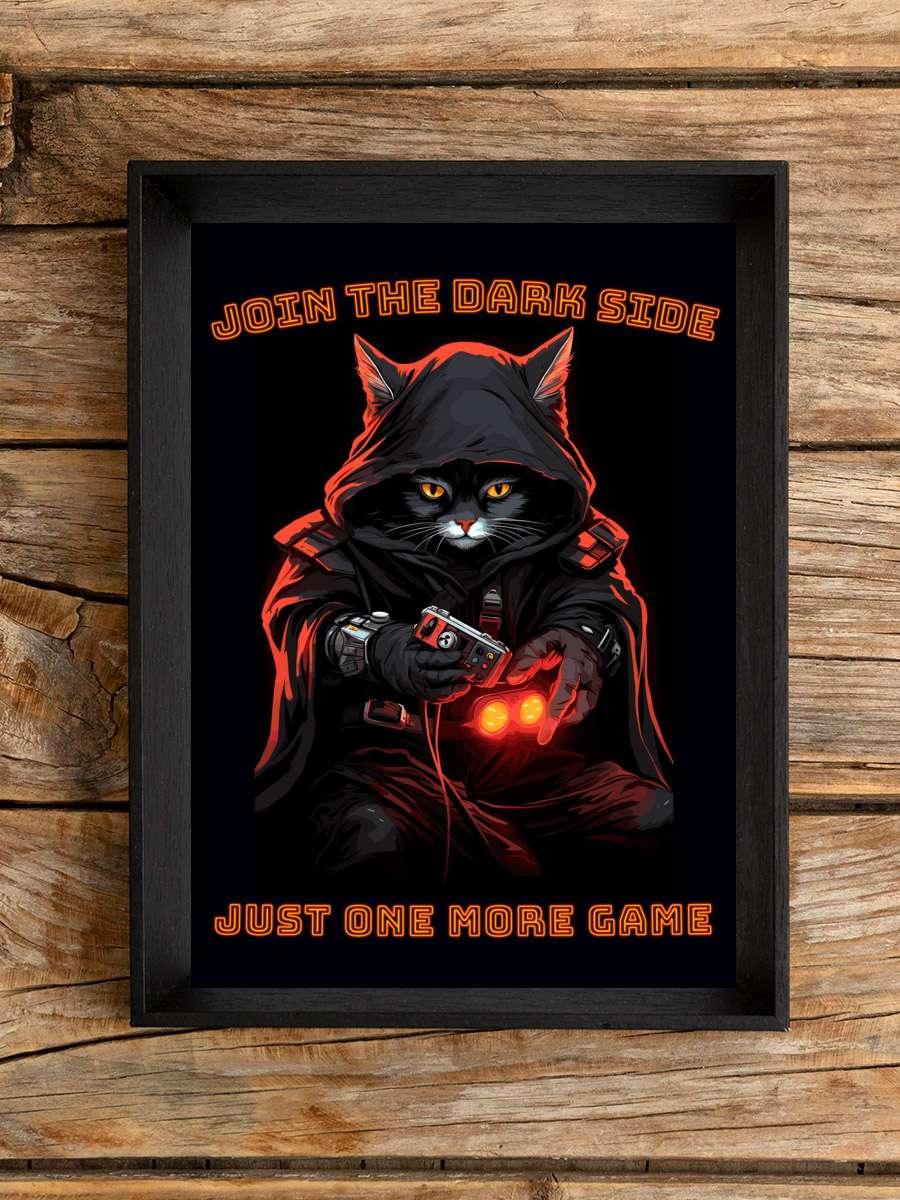 Mysterous Funny Gaming Cat Anime Poster Çerçevesiz Yüksek Kalite Anime Duvar Poster