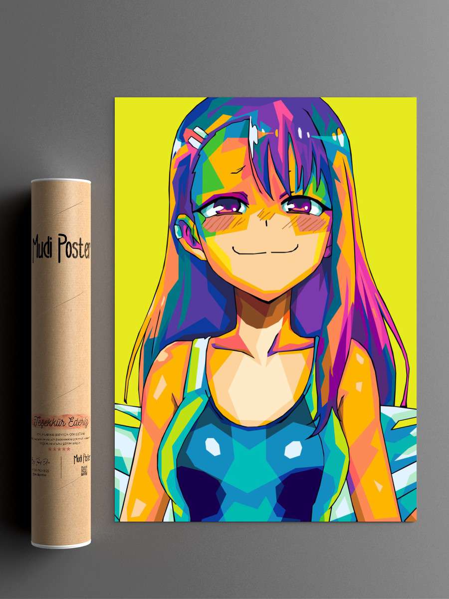 nagatoro Anime Poster Çerçevesiz Yüksek Kalite Anime Duvar Poster