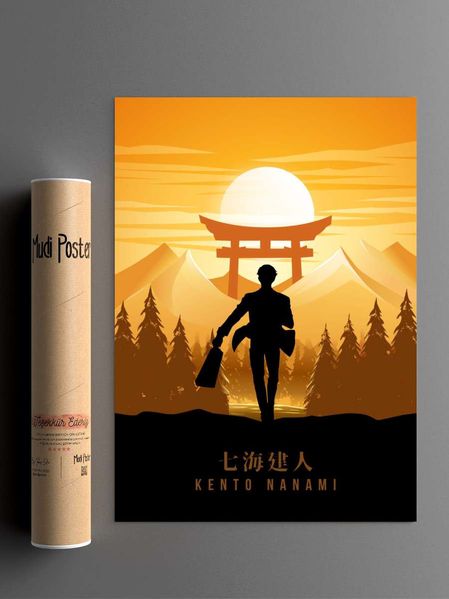Nanami Kento Jujutsu Anime Poster Çerçevesiz Yüksek Kalite Anime Duvar Poster
