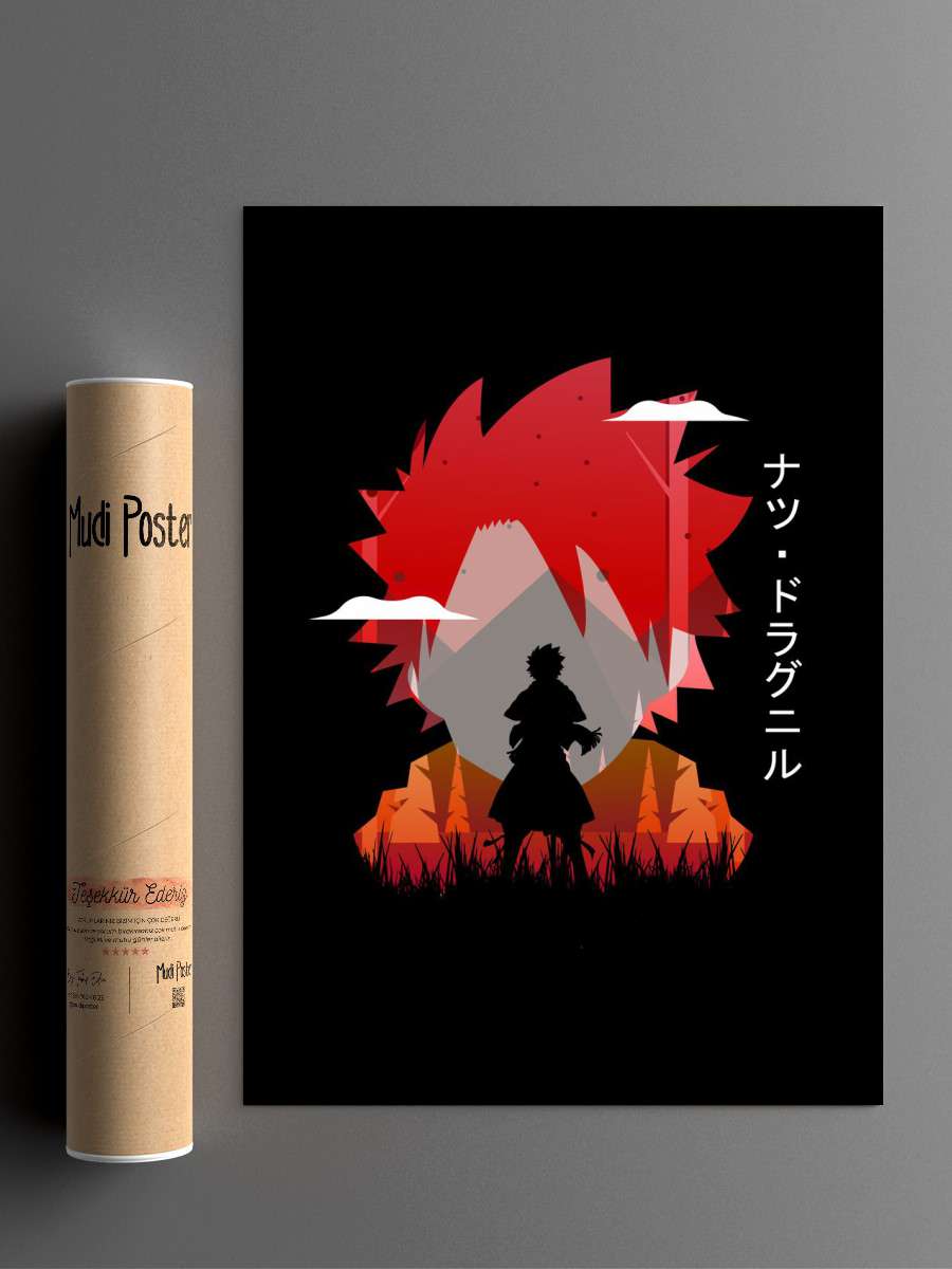 Natsu Fairy Tale Anime Poster Çerçevesiz Yüksek Kalite Anime Duvar Poster