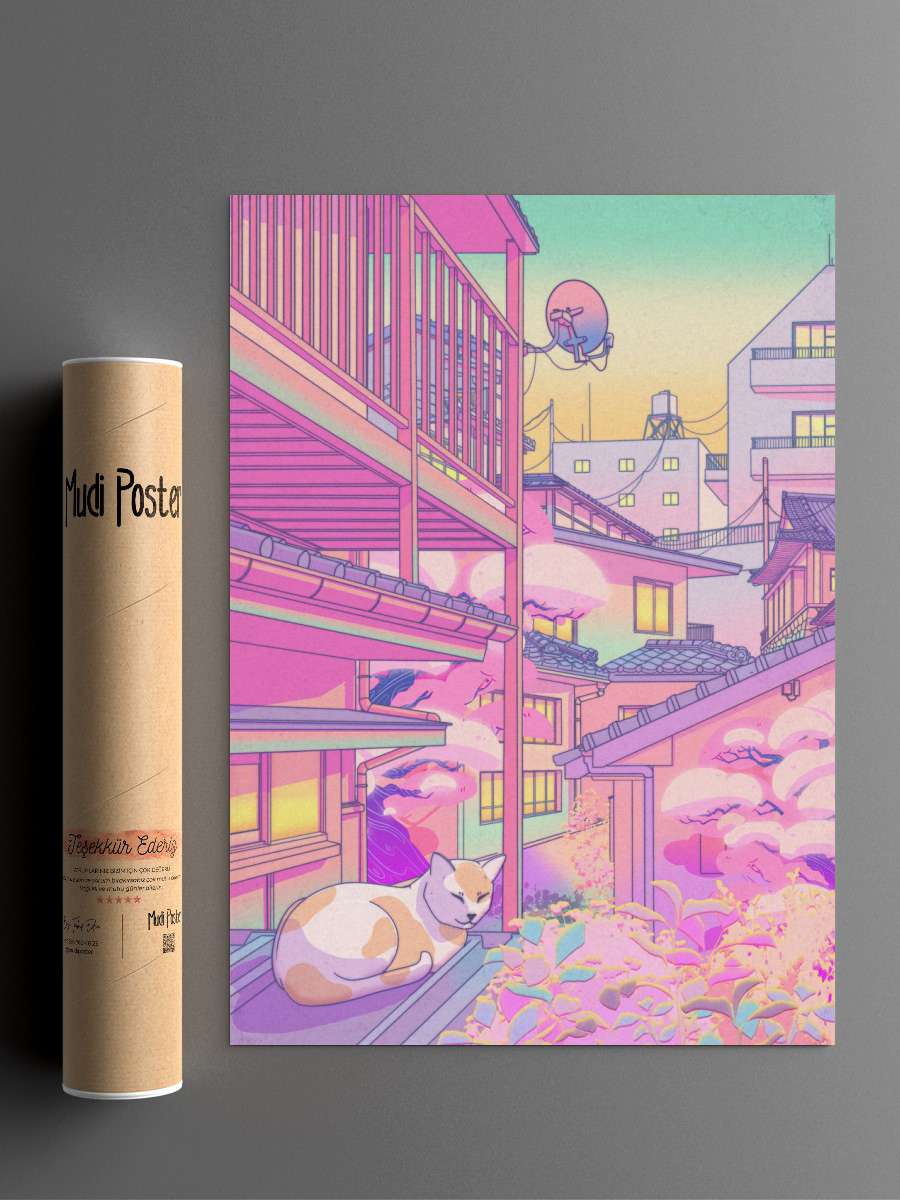 Nekosaki Anime Poster Çerçevesiz Yüksek Kalite Anime Duvar Poster