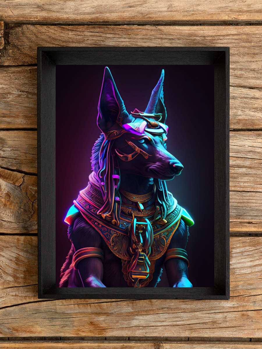 Neon Anubis Anime Poster Çerçevesiz Yüksek Kalite Anime Duvar Poster