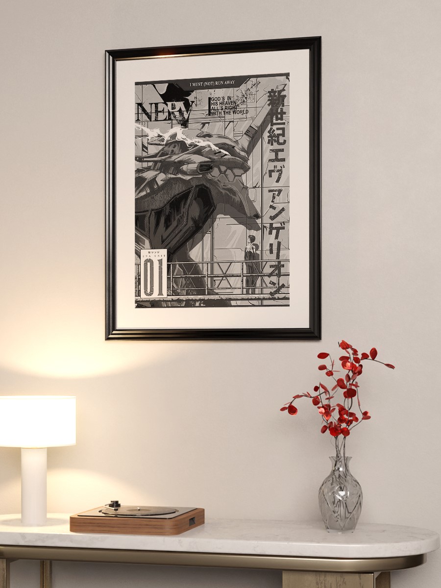 Neon Genesis Evangelion 01 Anime Poster Çerçevesiz Yüksek Kalite Anime Duvar Poster