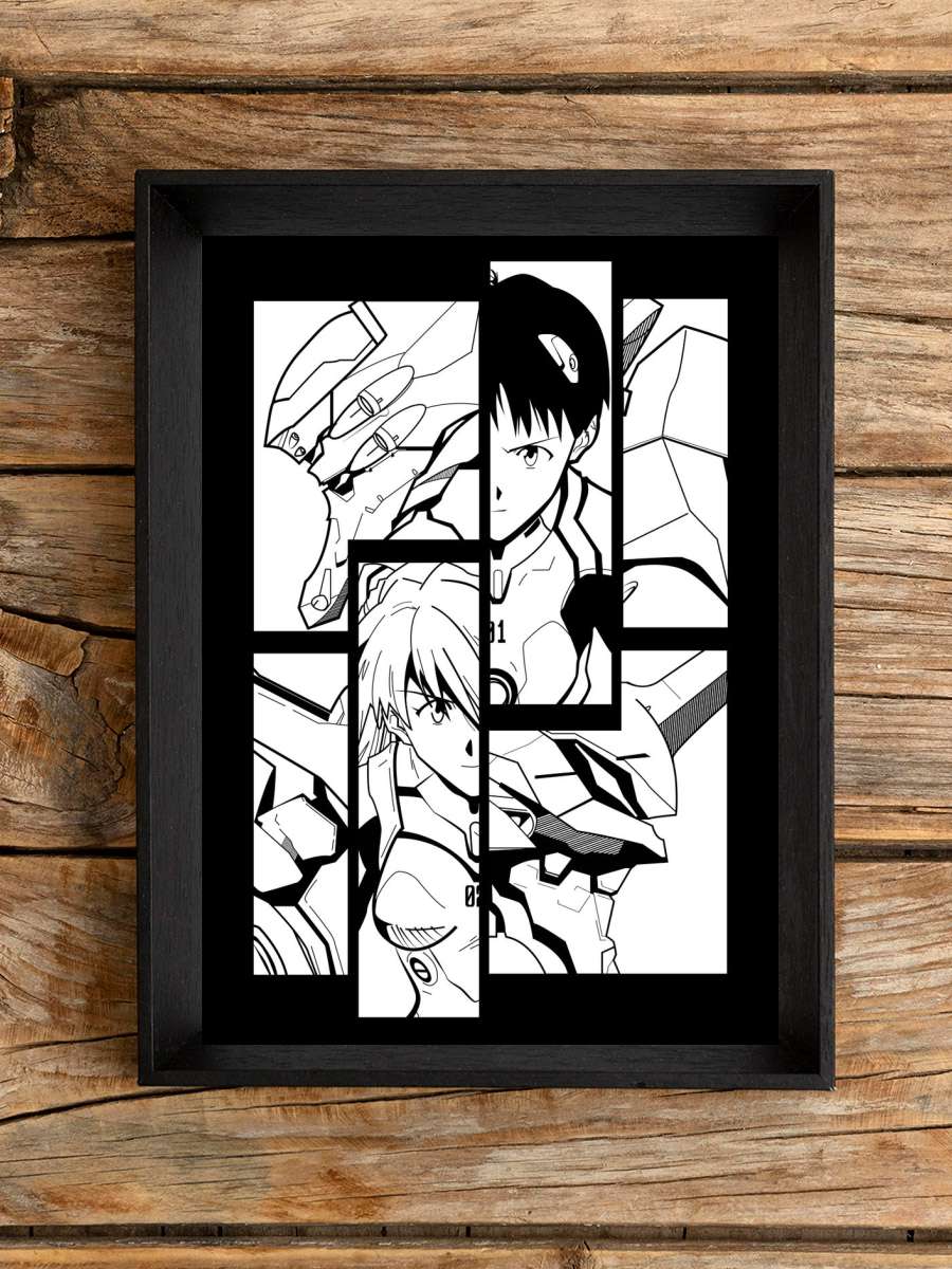 Neon genesis evangelion Anime Poster Çerçevesiz Yüksek Kalite Anime Duvar Poster