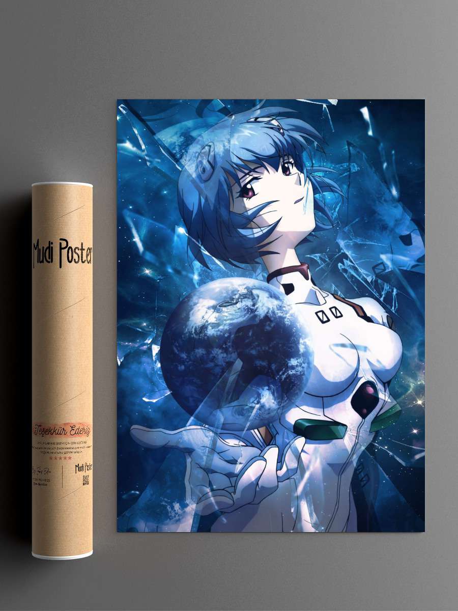 Neon Genesis Evangelion Anime Poster Çerçevesiz Yüksek Kalite Anime Duvar Poster