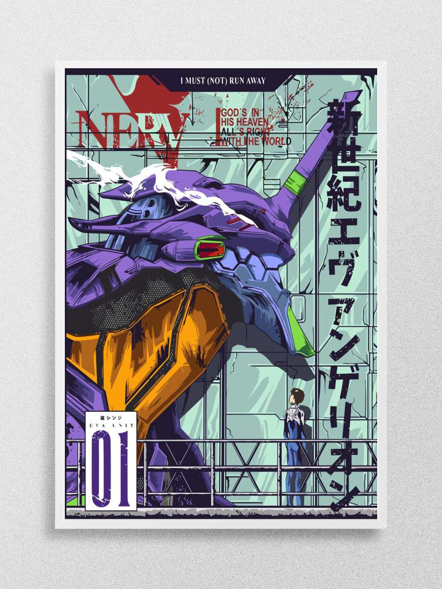 Neon genesis evangelion Anime Poster Çerçevesiz Yüksek Kalite Anime Duvar Poster