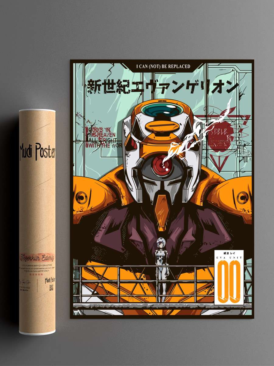 Neon genesis evangelion Anime Poster Çerçevesiz Yüksek Kalite Anime Duvar Poster