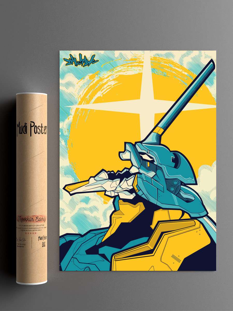 Neon Genesis Evangelion Anime Poster Çerçevesiz Yüksek Kalite Anime Duvar Poster