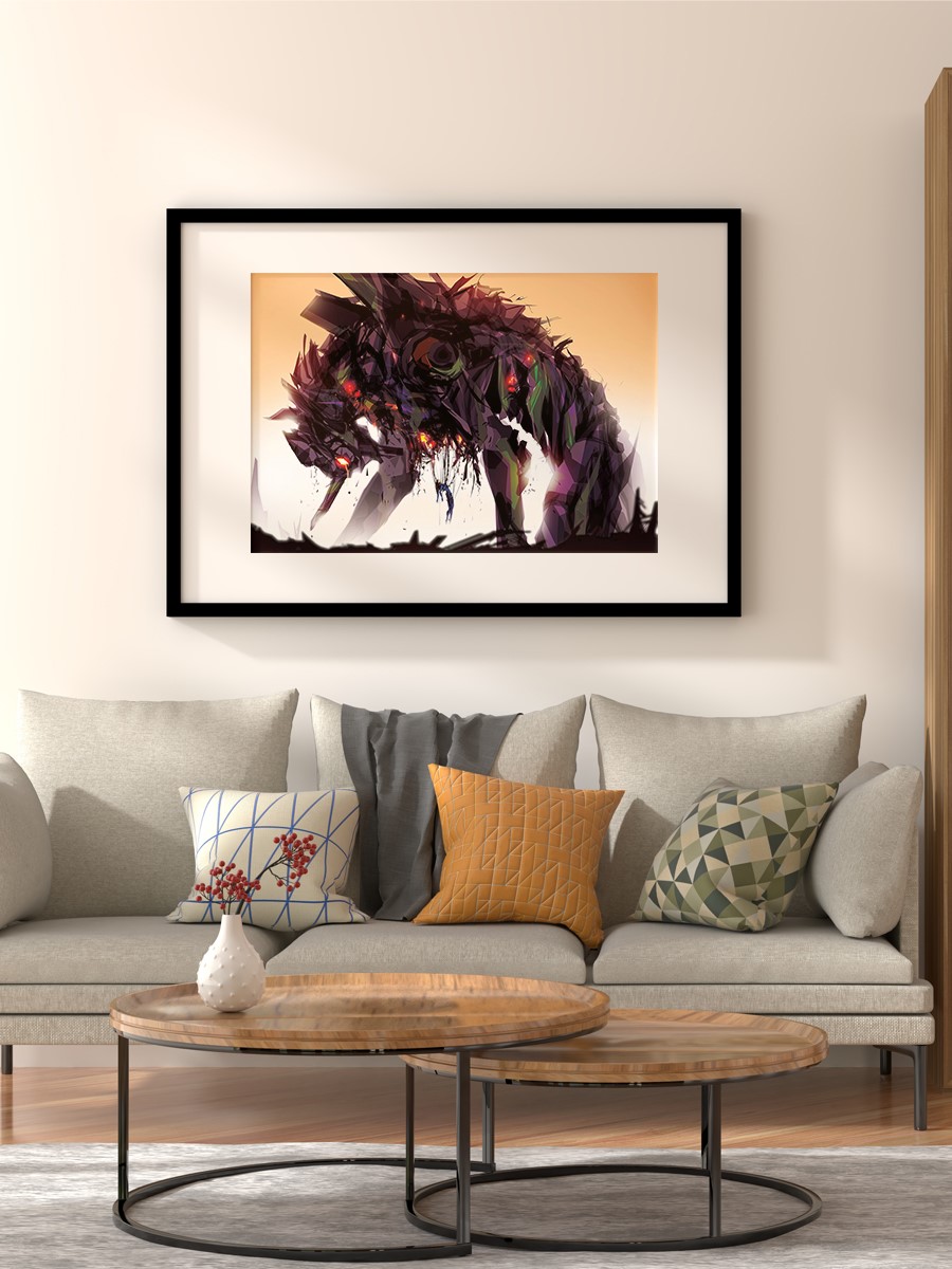 Neon Genesis Evangelion Anime Poster Çerçevesiz Yüksek Kalite Anime Duvar Poster