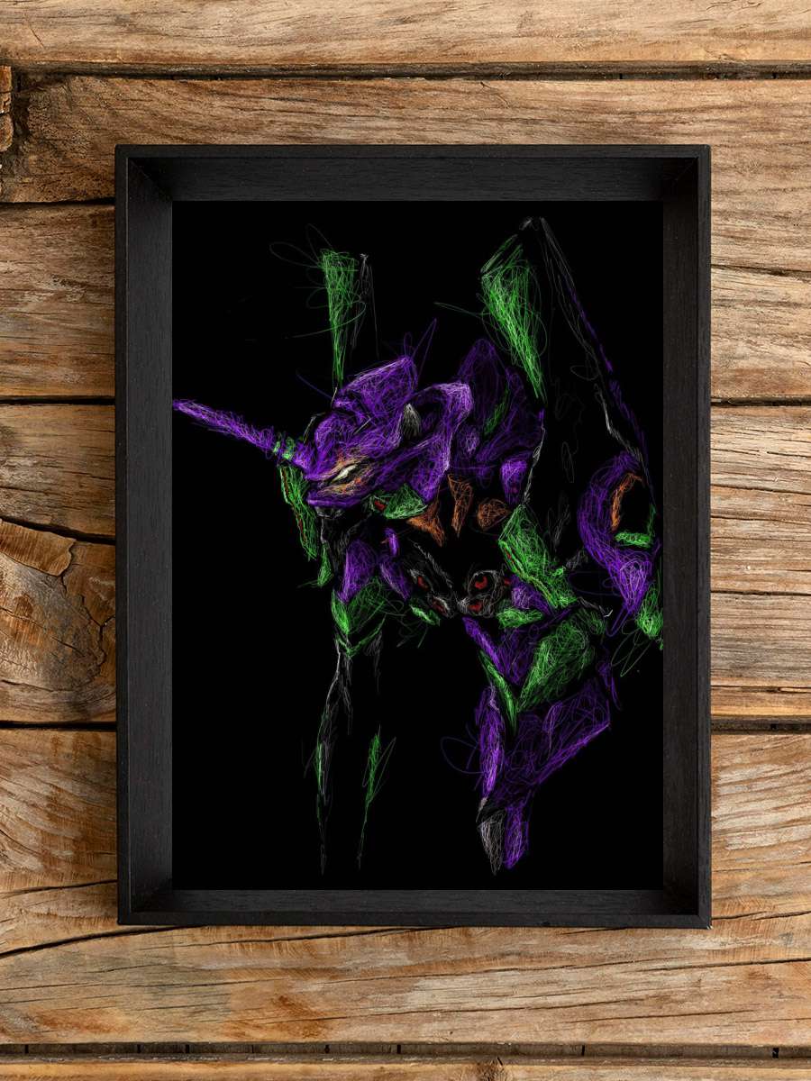 Neon Genesis Evangelion Anime Poster Çerçevesiz Yüksek Kalite Anime Duvar Poster