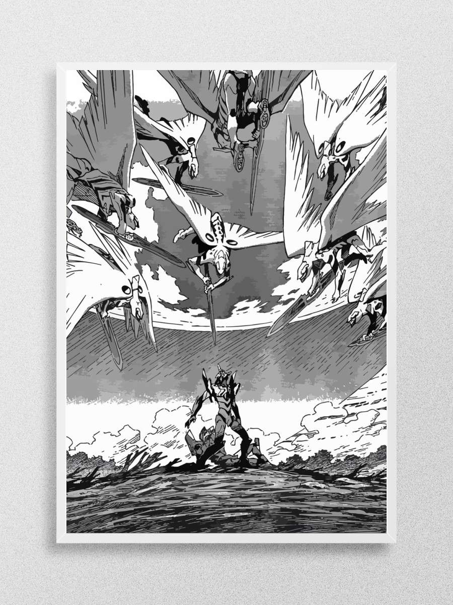 Neon Genesis Evangelion Anime Poster Çerçevesiz Yüksek Kalite Anime Duvar Poster
