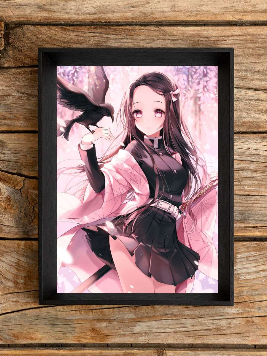 nezuko kamado demon slayer Anime Poster Çerçevesiz Yüksek Kalite Anime Duvar Poster