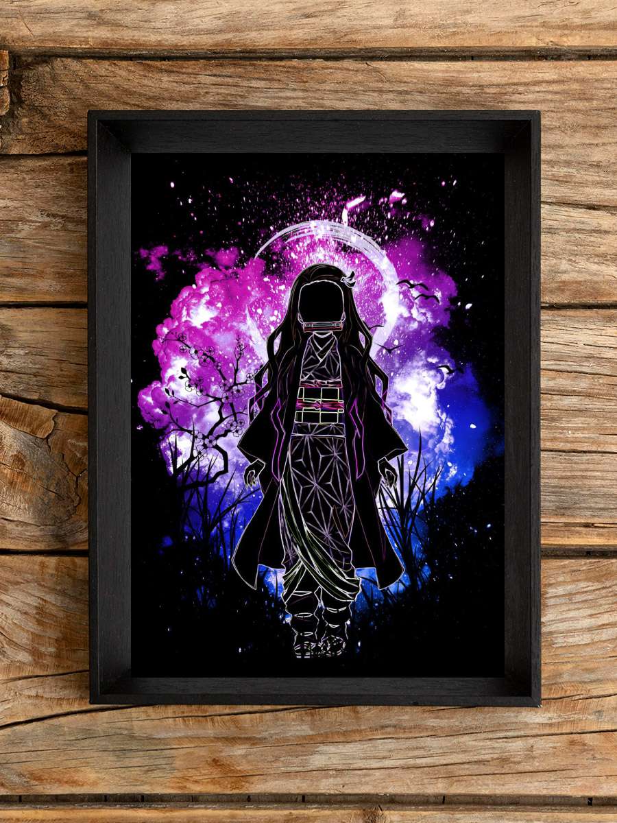 Nezuko Kamado Kimetsu Anime Poster Çerçevesiz Yüksek Kalite Anime Duvar Poster
