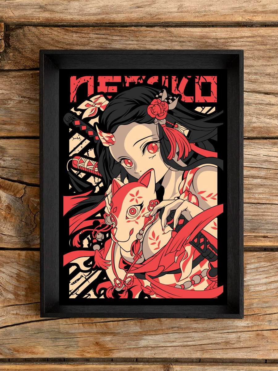 Nezuko Kamado Anime Poster Çerçevesiz Yüksek Kalite Anime Duvar Poster