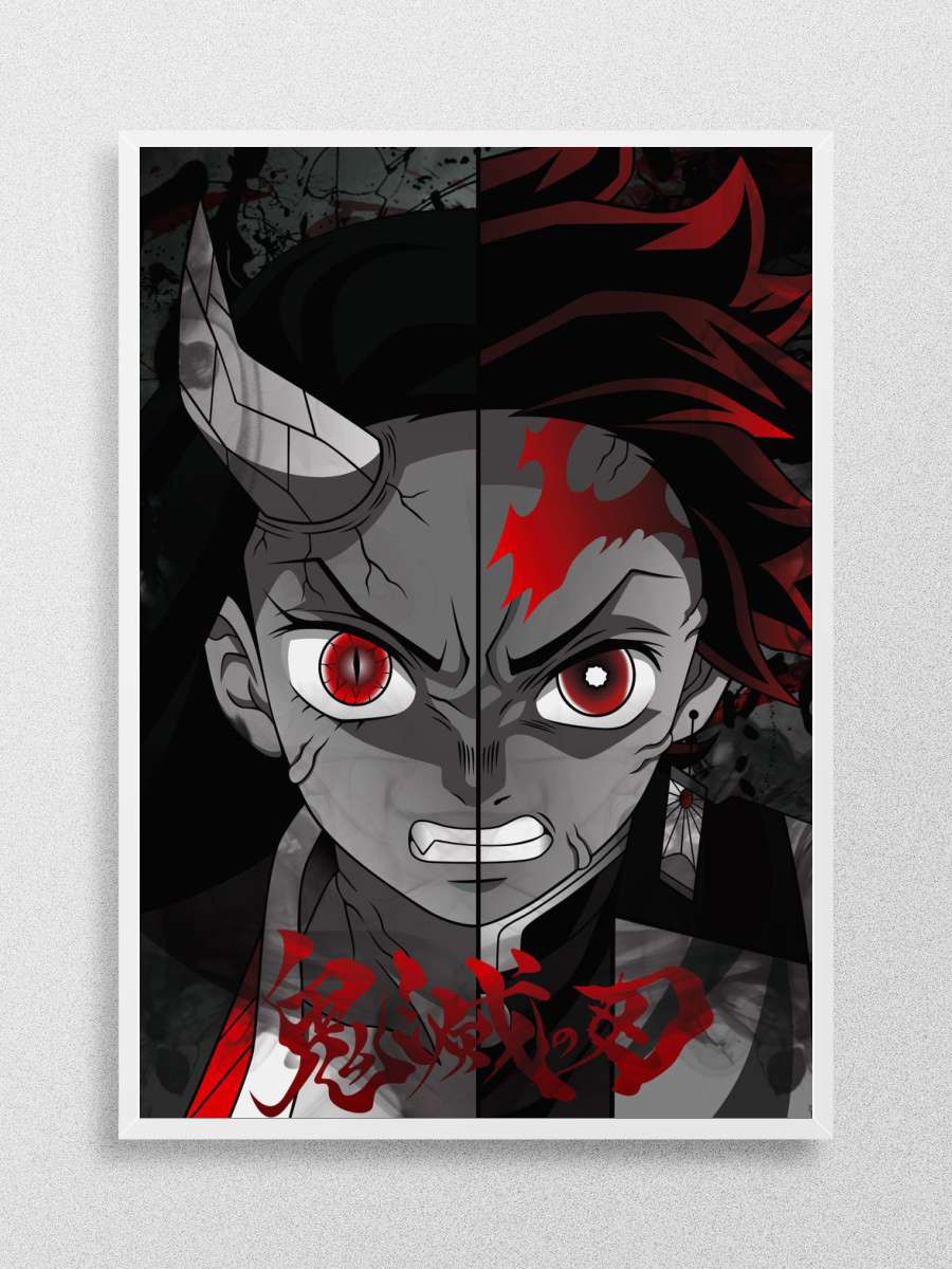 Nezuko X Tanjiro Anime Poster Çerçevesiz Yüksek Kalite Anime Duvar Poster