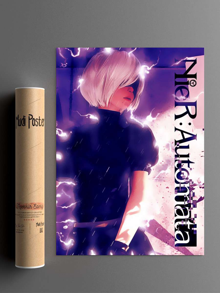 Nier Automata Games Anime Poster Çerçevesiz Yüksek Kalite Anime Duvar Poster
