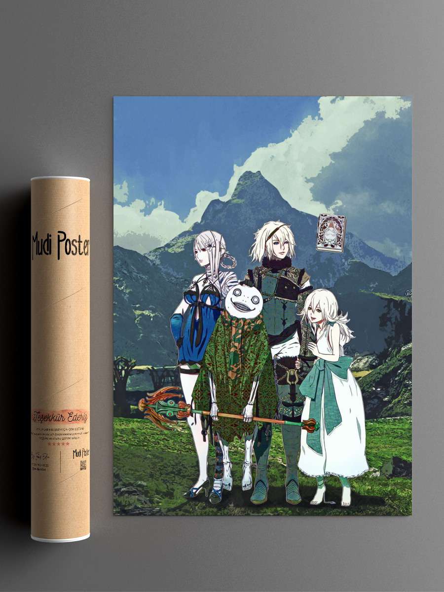 NIER REPLICANT Anime Poster Çerçevesiz Yüksek Kalite Anime Duvar Poster