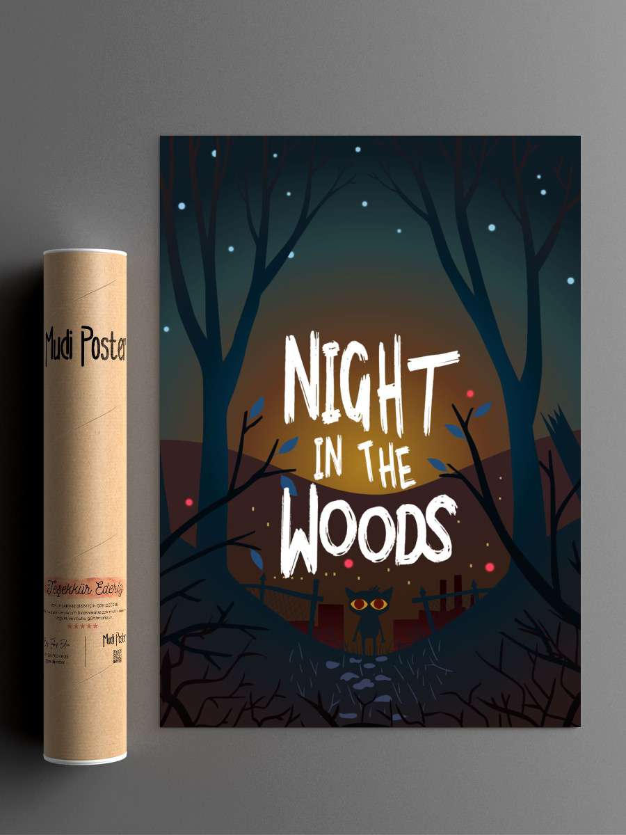 Night In The Woods Anime Poster Çerçevesiz Yüksek Kalite Anime Duvar Poster