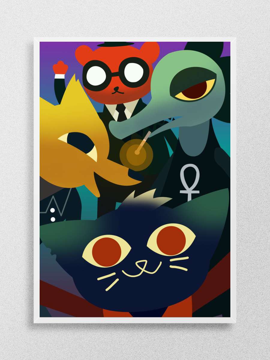 Night In The Woods Anime Poster Çerçevesiz Yüksek Kalite Anime Duvar Poster