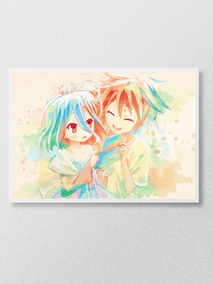 No game no life Anime Poster Çerçevesiz Yüksek Kalite Anime Duvar Poster