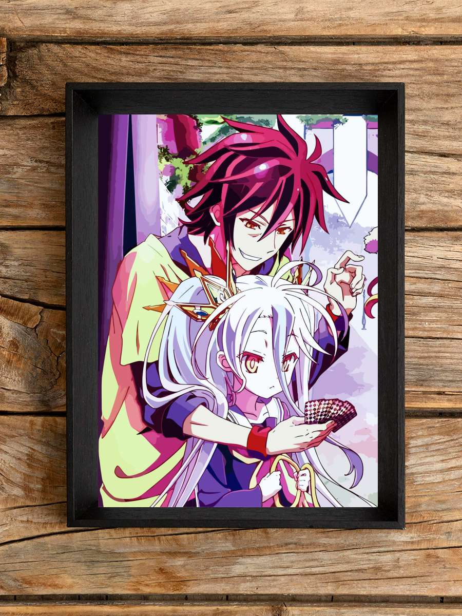 No Game No LIfe Anime Poster Çerçevesiz Yüksek Kalite Anime Duvar Poster
