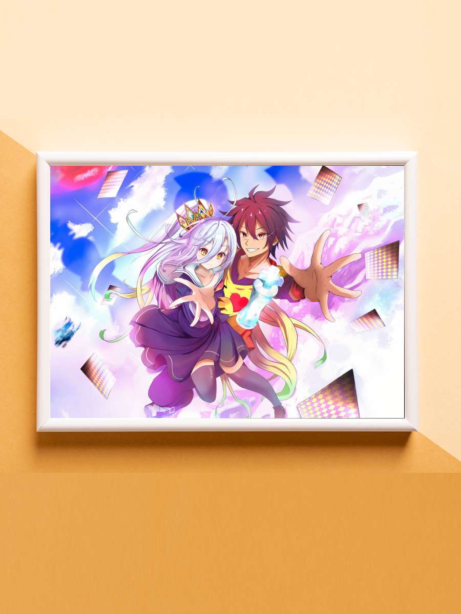 No Game No Life Anime Poster Çerçevesiz Yüksek Kalite Anime Duvar Poster