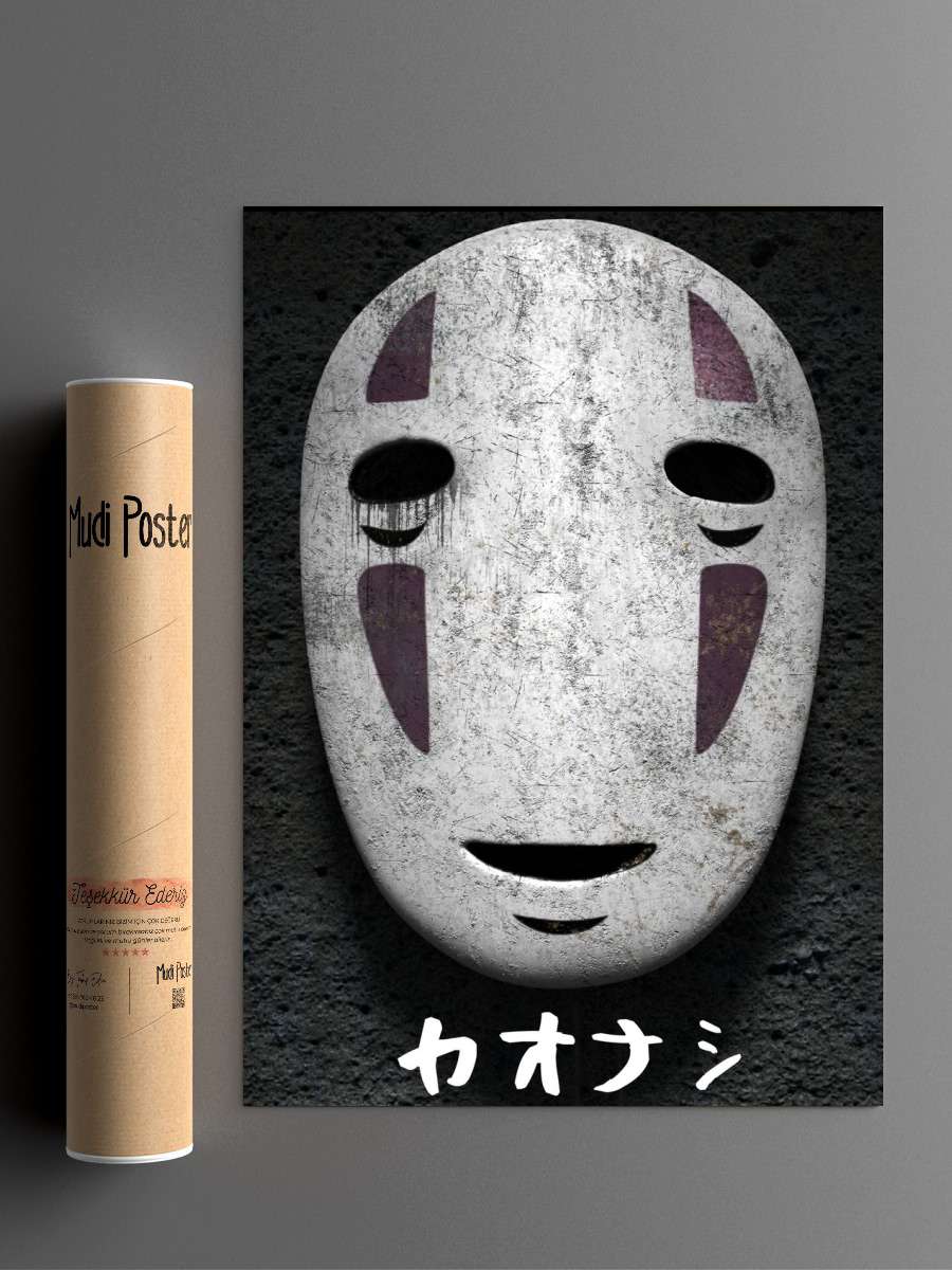 Noface Mask Anime Poster Çerçevesiz Yüksek Kalite Anime Duvar Poster