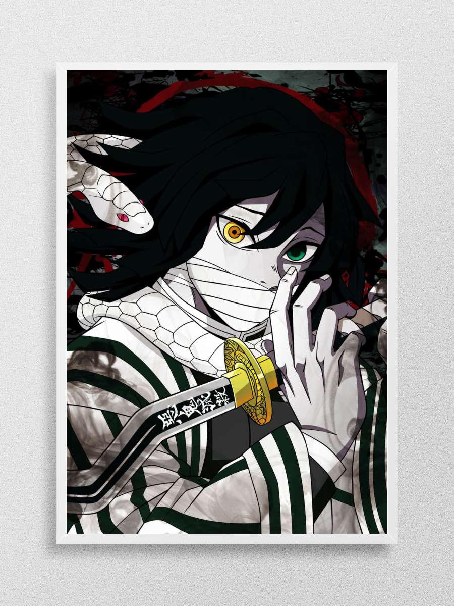 Obanai Iguro Demon Slayer Anime Poster Çerçevesiz Yüksek Kalite Anime Duvar Poster