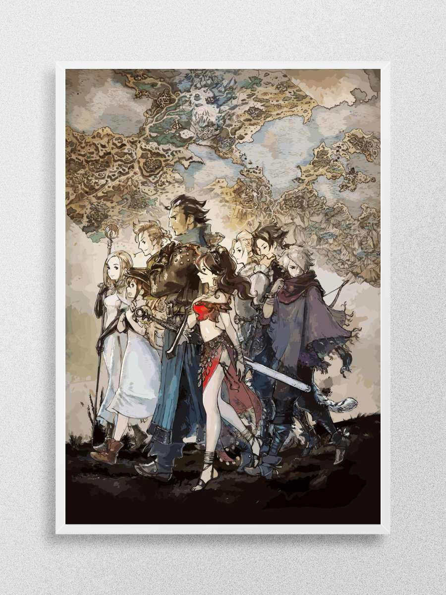 Octopath Traveler Anime Poster Çerçevesiz Yüksek Kalite Anime Duvar Poster