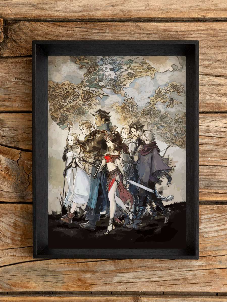 Octopath Traveler Anime Poster Çerçevesiz Yüksek Kalite Anime Duvar Poster
