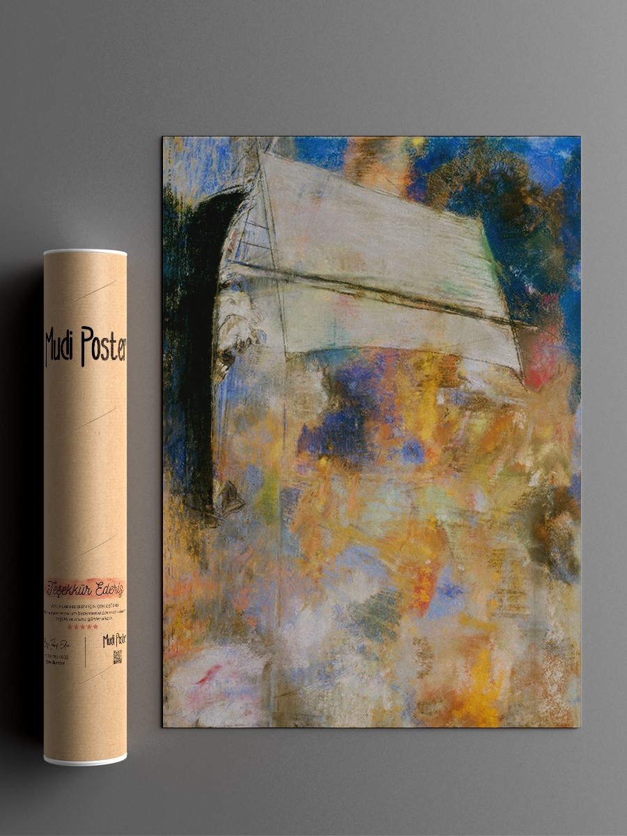 Odilon Redon Flower Clouds Tablo Sanatsal Ünlü Ressam Poster Çerçevesiz Yüksek Kalite Poster