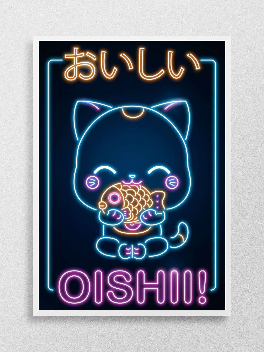 Oishii Tiny Maneki Neko Anime Poster Çerçevesiz Yüksek Kalite Anime Duvar Poster